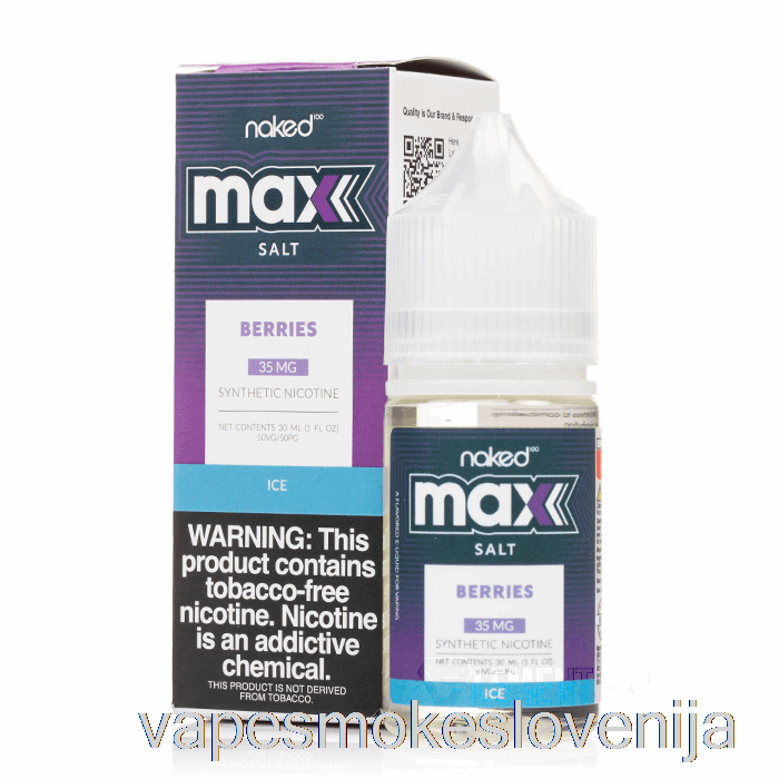 Vape Za Enkratno Uporabo Ice Berries - Naked Max Sol - 30ml 35mg